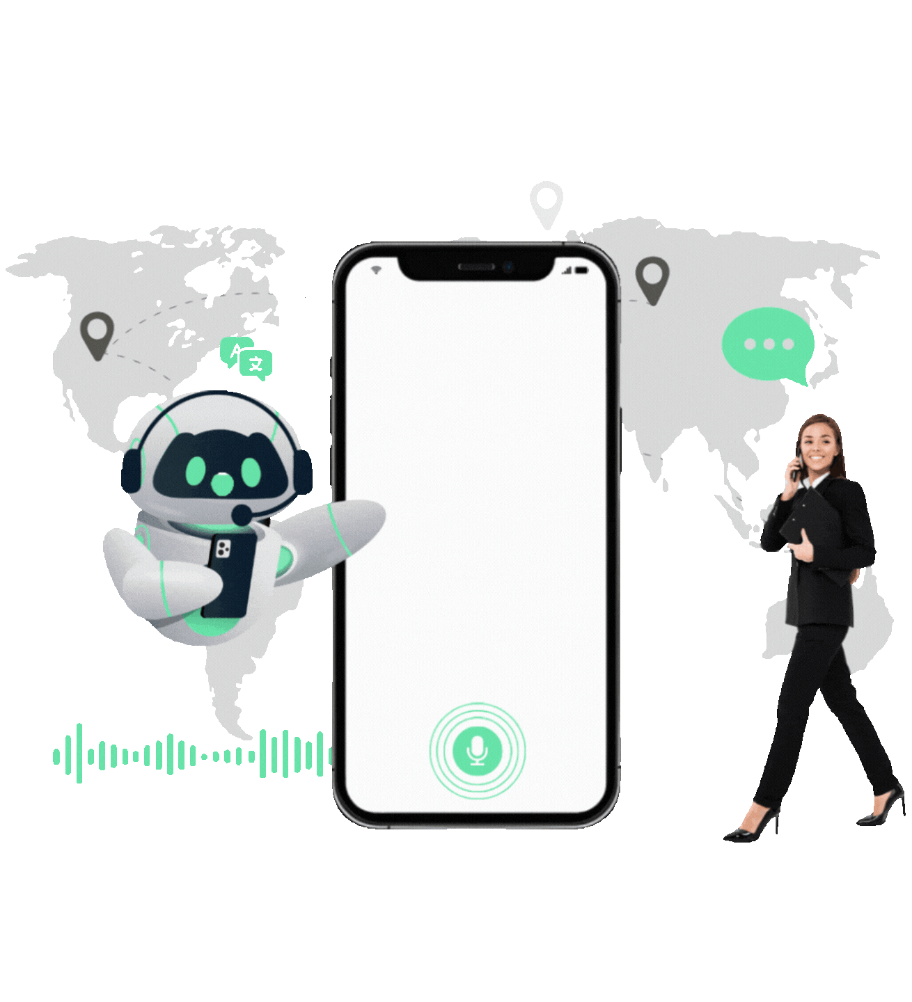 Multi language voicbot ivr gif